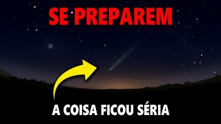 AGORA É A HORA O COMETA ESTÁ INTEIRO E VAI APARECER NO CÉU  COMO OBSERVAR COMETA C2023 A3 [upl. by Gregg]