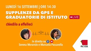 Chiedilo a effellecì supplenze da GPS e graduatorie di istituto docenti [upl. by Afaw]