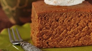 Gingerbread Cake Recipe Demonstration  Joyofbakingcom [upl. by Lotsirhc]