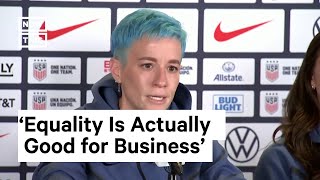 Megan Rapinoe Says Supporting Womens Sports Promotes Equality [upl. by Cordelia333]