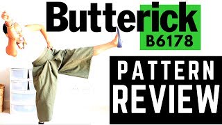 Butterick B6178 Culottes Sewing Pattern Review [upl. by Natlus]