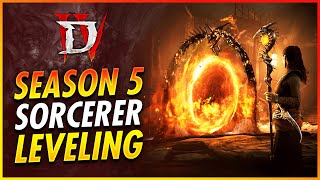 Season Five Best Sorcerer Leveling Build Is WILD 1100  Diablo 4 [upl. by Dorlisa160]