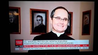 Nominacja Ks Prał Andrzeja Przybylskiego na biskupa  TVP Info [upl. by Hanway]