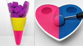 Very Satisfying and Relaxing Compilation 294 Kinetic Sand ASMR [upl. by Nivlak]