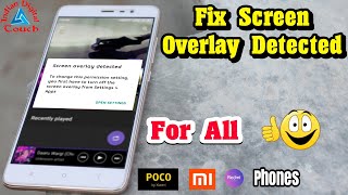 Fix quotScreen Overlay Detectedquot Problem [upl. by Cerveny]