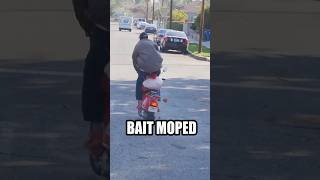 Bait Moped Prank 😂 JoeySalads Pranks Shorts [upl. by Strohben958]