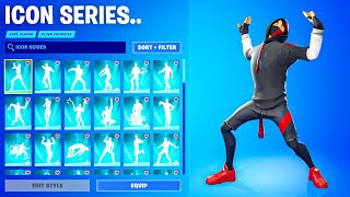 ALL FORTNITE ICON SERIES amp NEW TIKTOK EMOTES 7 [upl. by Ajiak109]