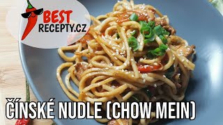 NEJLEPŠÍ SMAŽENÉ ČÍNSKÉ NUDLE🌶CHOW MEIN RECEPT❤️NUDLE S KUŘECÍM MASEM👌 [upl. by Casandra]