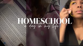 day in the life of a homeschool student 🩷 grwm vlog homeschool [upl. by Alisan]