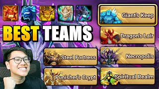 My Best Farming Teams For ALL Dungeons In Summoners War 2023 [upl. by Cut204]