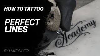 How to tattoo perfect lines [upl. by Shellans]