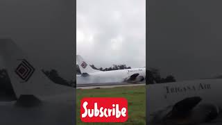 B737 crash landing gear collapse [upl. by Melbourne8]