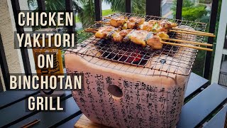 Chicken Yakitori on Binchotan Grill [upl. by Naig]