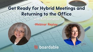 Boardable Webinar Hybrid Meetings [upl. by Iblehs]