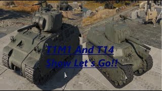 T1E1 And The T14 Battle buddys in War Thunder [upl. by Yelsnya]