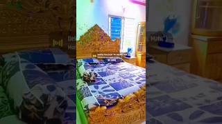 Wooden top model bed room set। সেগুন কাঠের খাটের ডিজাইন bed furnituredesign video [upl. by Noyr]