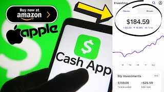 🔥 Cómo INVERTIR en CASH APP y GANAR DINERO 🤑 COMPRAR ACCIONES en CASH APP Apple Amazon Tesla [upl. by Saber150]