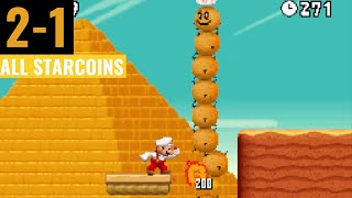 New Super Mario Bros DS 21 World 2 All Star Coins Walkthrough [upl. by Elegna]