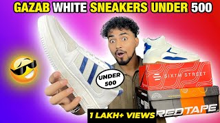 TOP 5 BUDGET WHITE SNEAKERSSHOES FOR MEN UNDER 5001500  Amazon Haul [upl. by Adiene735]