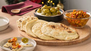 Pan pita con aceitunas  kiwilimón recetas [upl. by Wittenburg767]