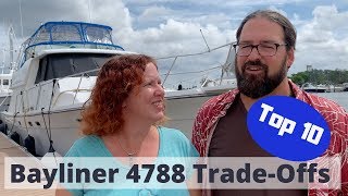 Top 10 Tradeoffs of the Bayliner 4788 🛥 Motor Yacht vs Trawler [upl. by Turnheim]