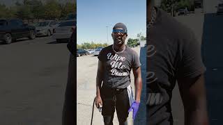 Homeless man gets his trucked washed by WipeMeDown youtubeshorts viralvideo [upl. by Aikmat]