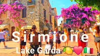 Sirmione Lake Garda 🍋🍋❤️🇮🇹europe gardasee🇮🇹 italian sirmione⛵️ summer holidays travelling [upl. by Tammany237]