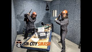 Things To Do In Las Vegas Sin City Smash Rage Room 😤💪⚒️ [upl. by Oriane]