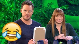 Chris Pratt amp Bryce Dallas Howard Take The Ultimate Dinosaur Challenge [upl. by Haceber]