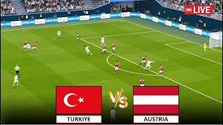 🔴LIVE  TÜRKİYE vs AUSTRIA I LIVE MATCH STREAMING I eFootbal Pes 21 Gameplay [upl. by Enohsal]