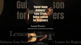 Sweet Home Alabama Easy Strum Guitar Lesson for Beginners [upl. by Nevlin]