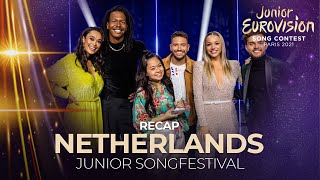 Junior Songfestival 2021 Netherlands  RECAP [upl. by Mahan775]