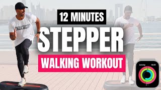 12 Min Stepper Workout  Fun Step Walk Exercise  1600 steps [upl. by Wernick136]