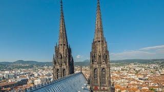 ClermontFerrand 4K  Walking Tour 🇫🇷 [upl. by Jessie664]