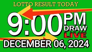 LIVE 9PM LOTTO RESULT TODAY DEC 06 2024 2D3DLotto 9pmlottoresultdecember062024 swer3result [upl. by Yasui]