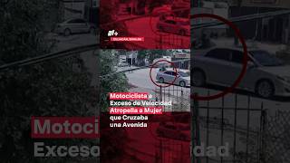 Motociclista atropella a mujer que cruzaba avenida en Sinaloa  N Shorts [upl. by Anassor]