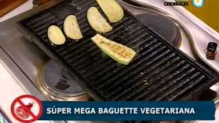 Recetas sin carne Baguette gigante vegetariana [upl. by Isaiah708]