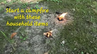 Start a Fire With Household Items [upl. by Gnuh]