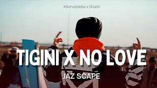 Tigini x No Love JAZ Scape Mashup • Shubh • Kikimoteleba [upl. by Linoel]