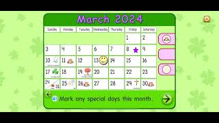 Starfall Calendar March 8 2024 [upl. by Domela276]