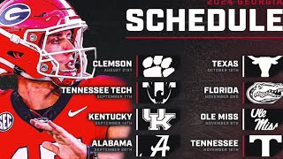 Georgia Bulldogs 2024 Schedule Stay ready so they dont have to get ready Grinding Season [upl. by Sjoberg]