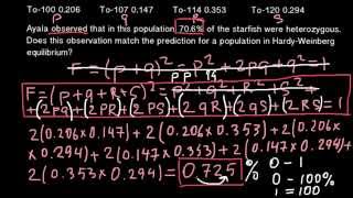 How to solve HardyWeinberg problem with four alleles [upl. by Esilram]