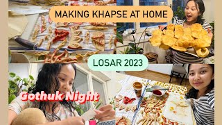 Making Khapse  Gothuk Night  Tibetan Vlogger [upl. by Katinka]