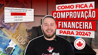 COMPROVAÇÃO FINANCEIRA VISTO CANADÁ 2024 [upl. by Anohs]