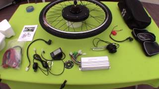 216 1000 Watt 48 volt Ebike Conversion Kit wLCD Display BATTERIES and TORQUE ARMS NOT INCLUDED [upl. by Vetter]