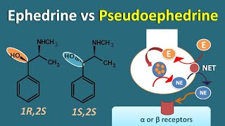 Ephedrine vs Pseudoephedrine  Similarities and differences [upl. by Udall]