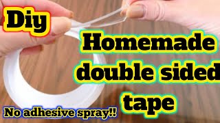 Homemade double sided tapeHow to make double sided tape at homeDouble sided tape kaise banaye [upl. by Nalla218]