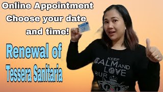 How to get an online appointment for the renewal of Tessera Sanitaria  Step by step video tutorial [upl. by Rebhun181]