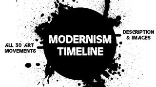 Modernism Timeline  All 30 Art Movements [upl. by Eical]