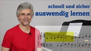 Klavierstücke schnell und sicher auswendig lernen – geniale Methode [upl. by Alael]